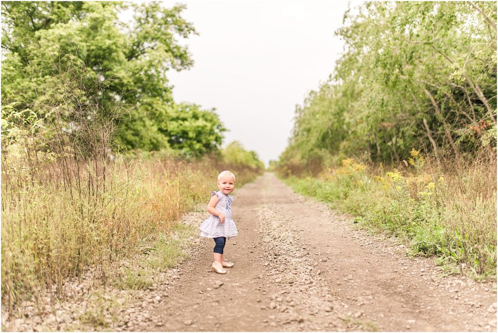 Norfolk County trail family session girl