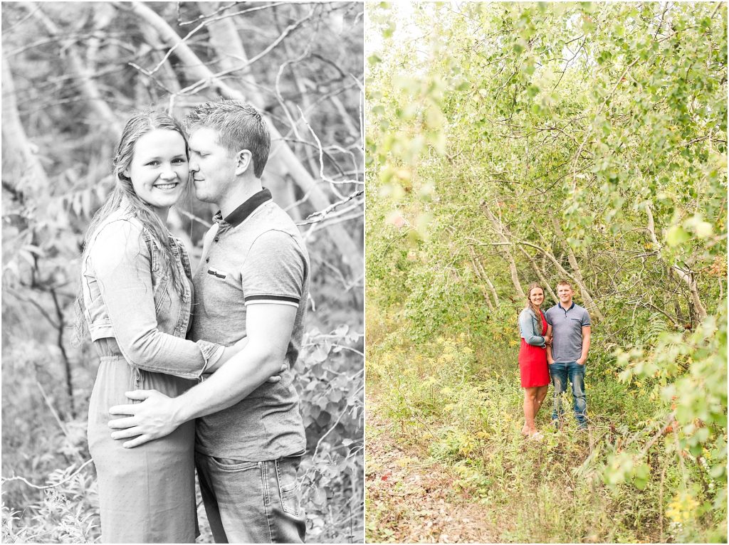 Norfolk County trail family session couple portrait husband and wife