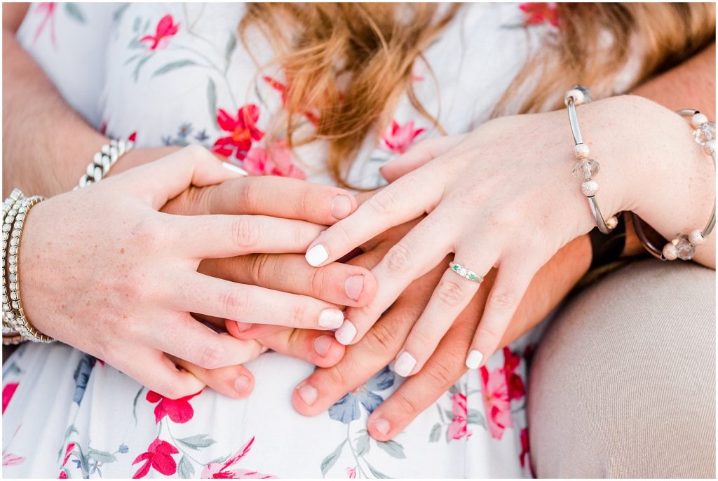 engaged couple fiancé engagement session beach port burwell ontario