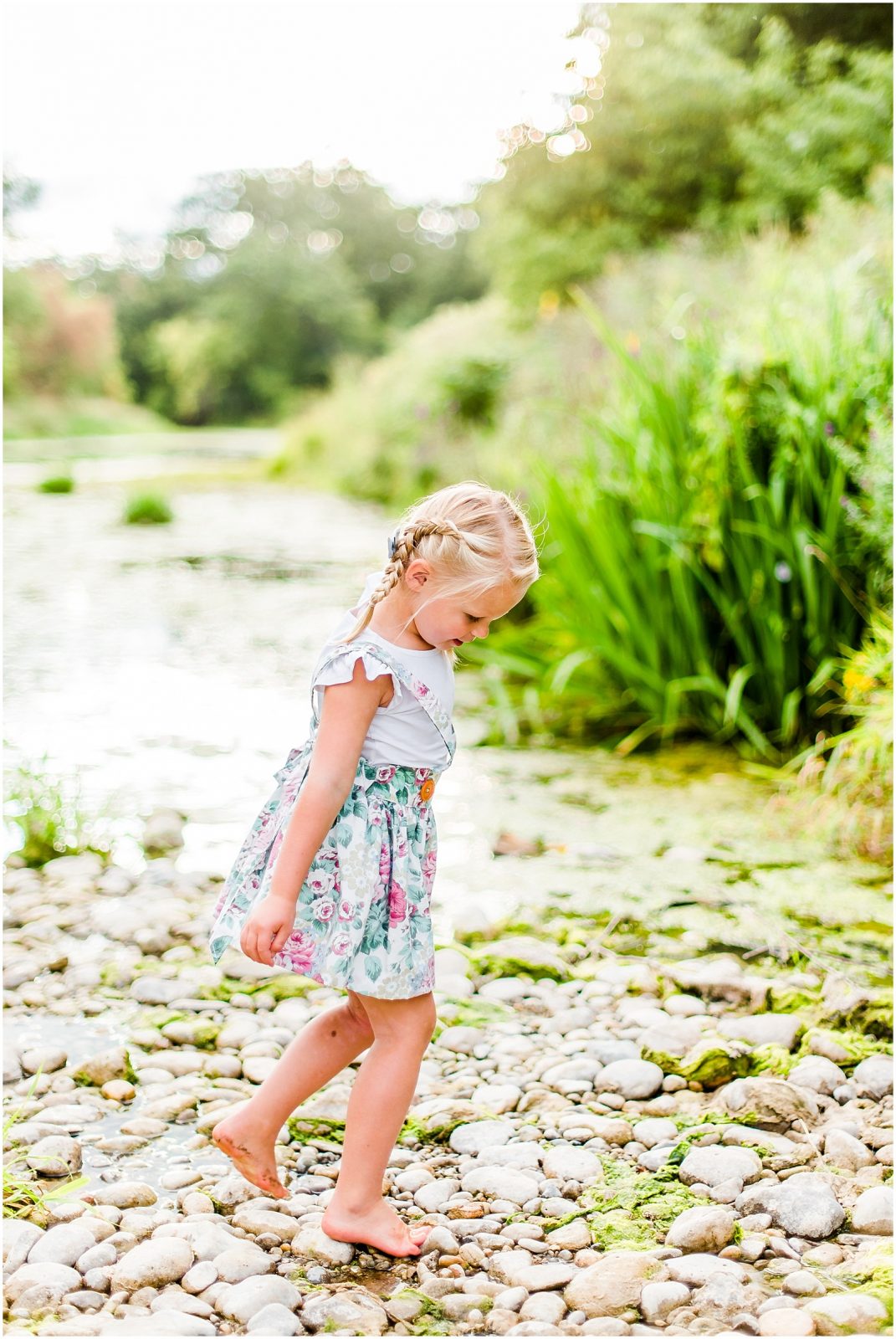 grand river bank brant conservation brantford family session girl walking