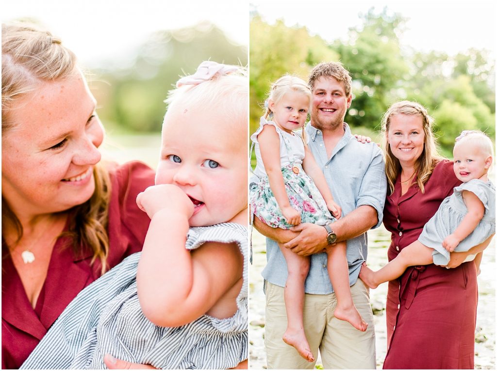 grand river bank brant conservation brantford family session mom hugging daughter