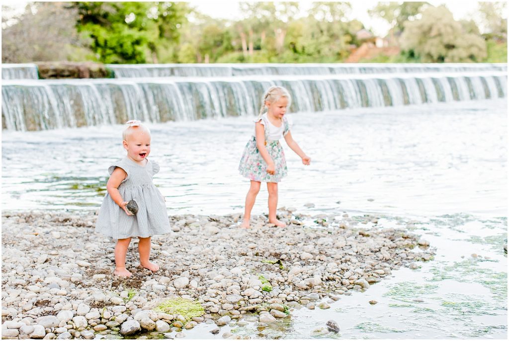 grand river bank brant conservation brantford family session wilkes dam exploring