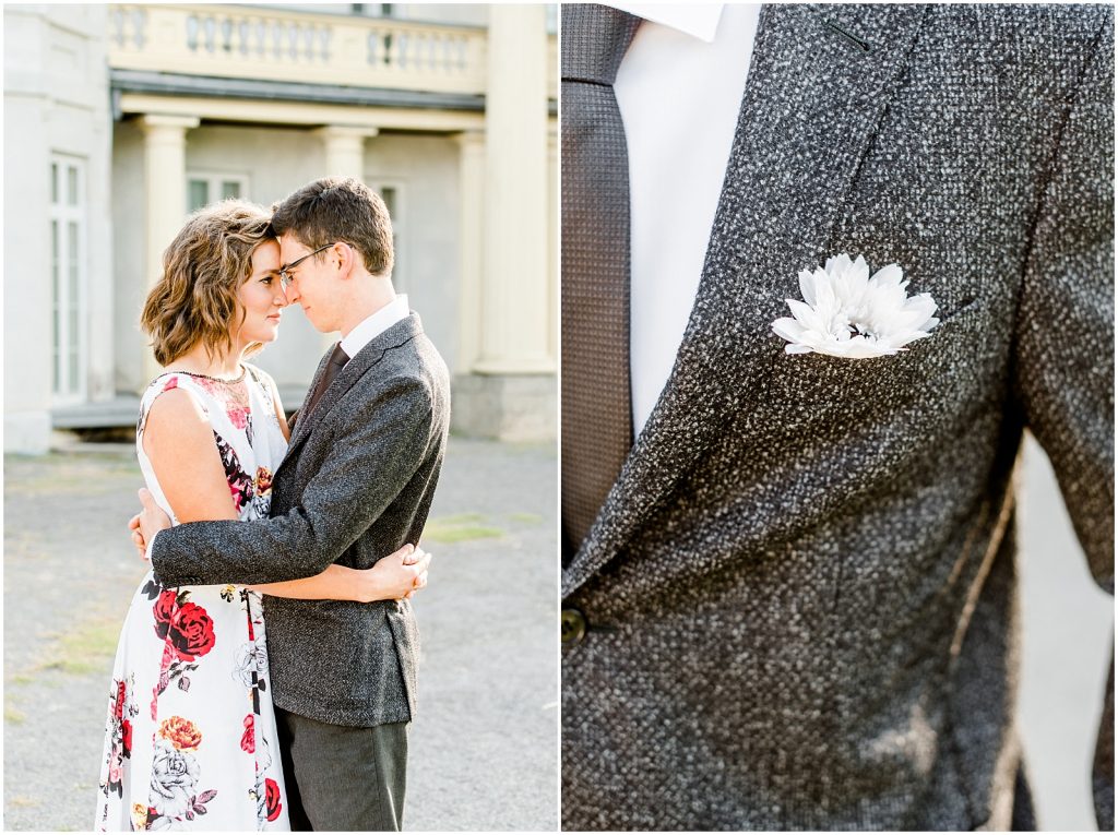 hamilton dundurn castle engagement couple hugging