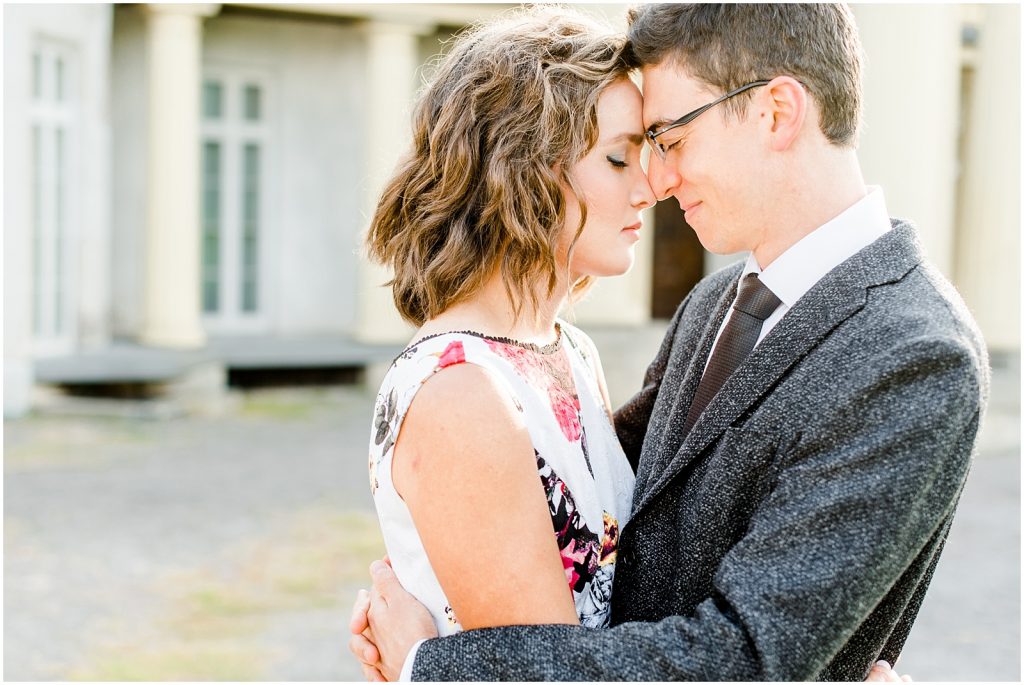 hamilton dundurn castle engagement couple hugging