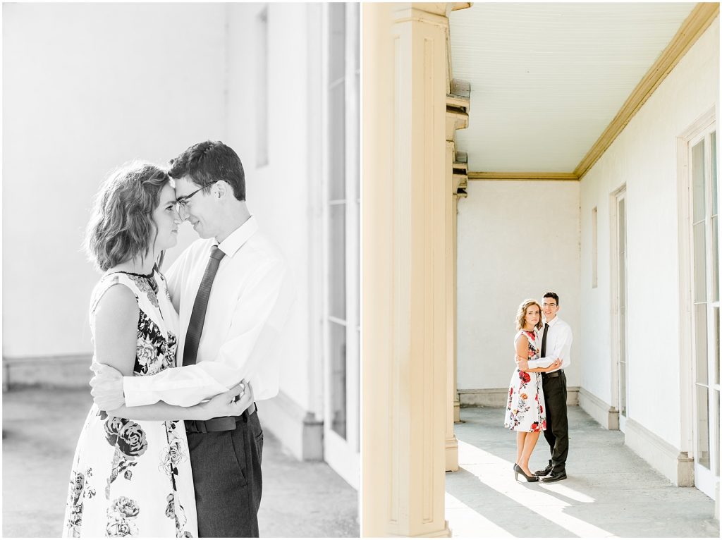 hamilton dundurn castle engagement couple hugging