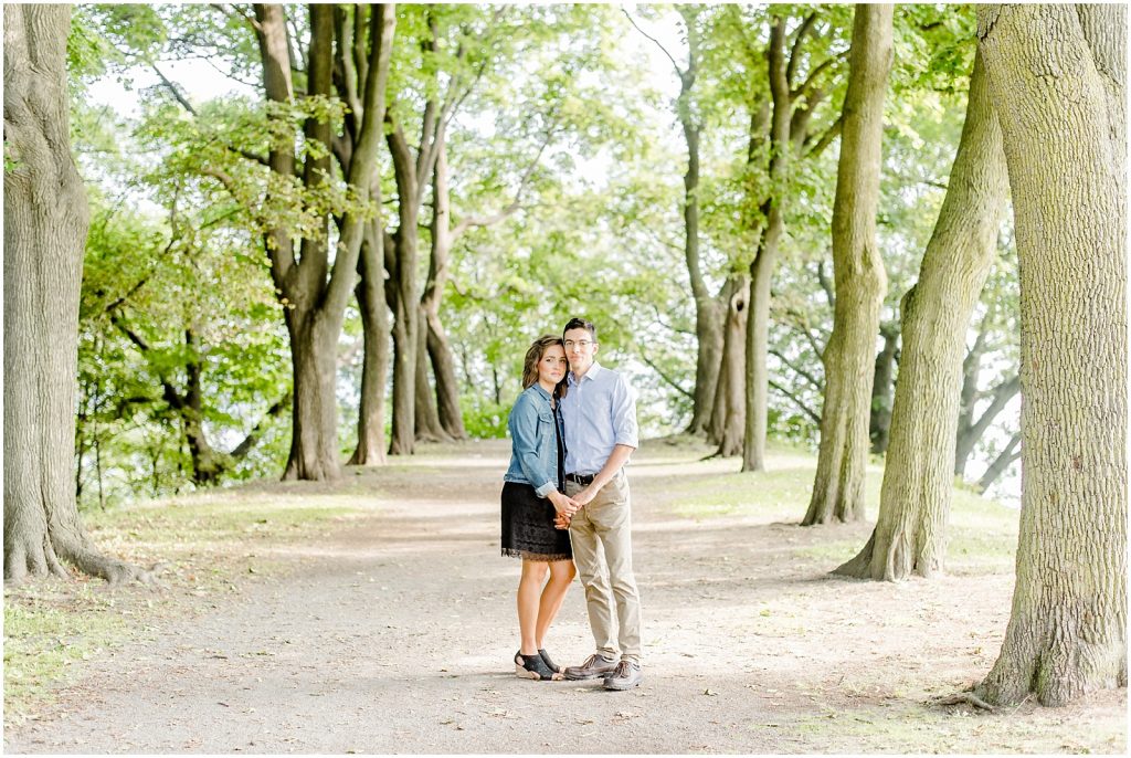 hamilton dundurn castle engagement couple hugging