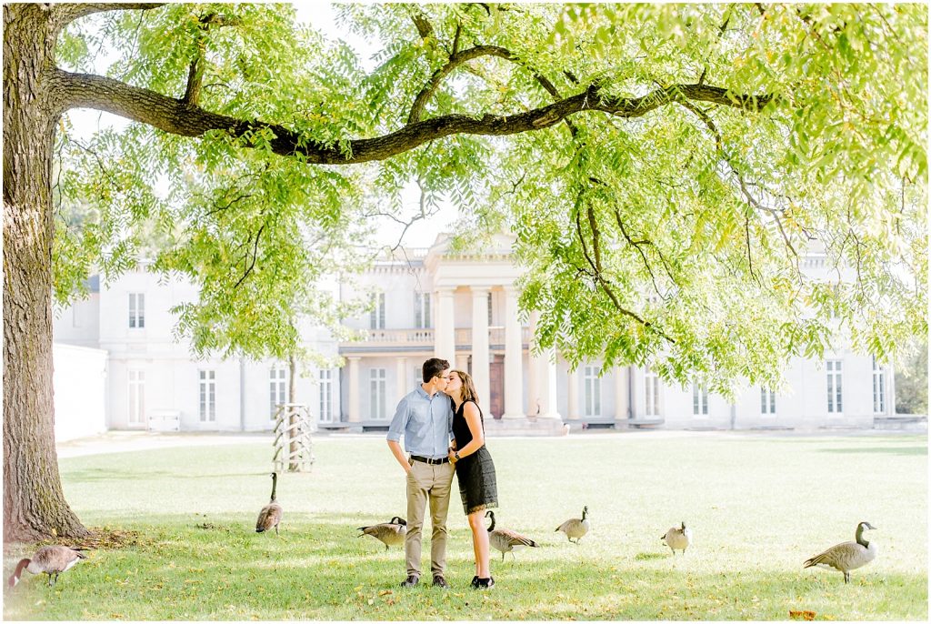 hamilton dundurn castle engagement couple hugging