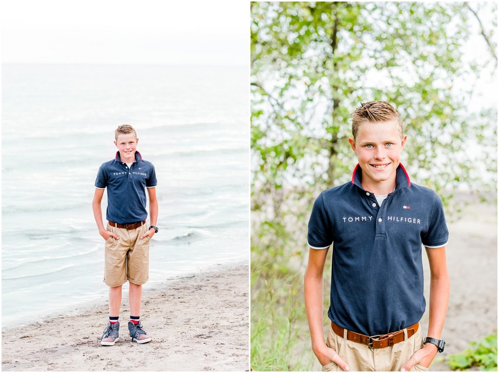 lake erie long point beach family session water boy long point