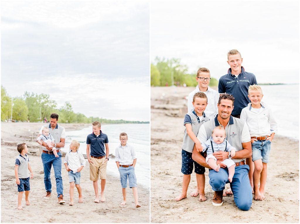 lake erie long point beach family session by water