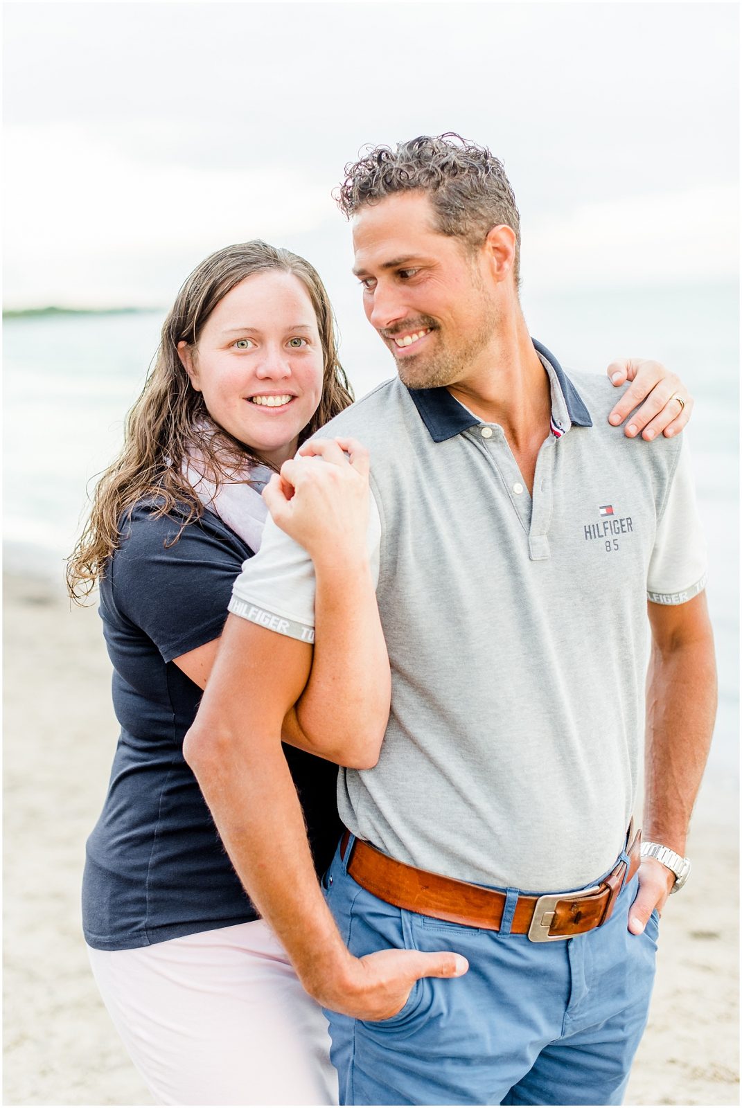 lake erie long point beach family session baby husband wife father mother