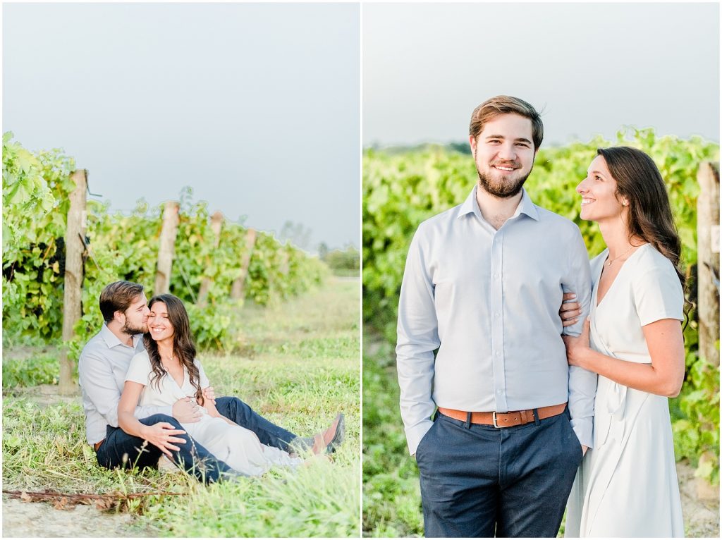 henry of pelham vineyard winery engagement session