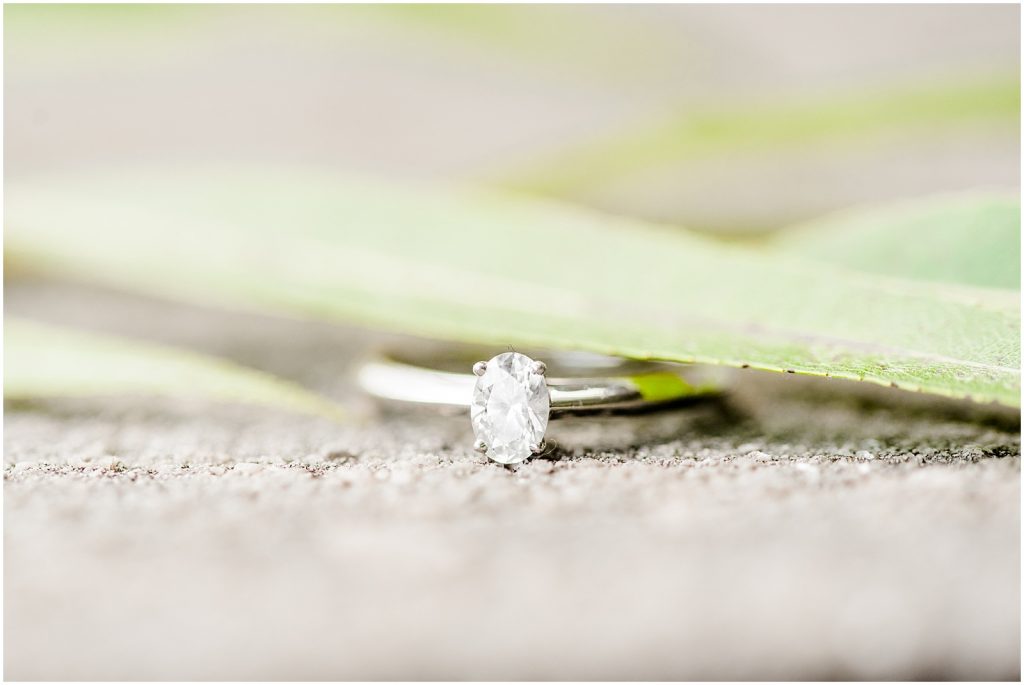 Spencer Gorge Engagement Session ring detail