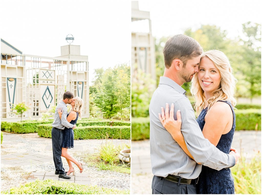 whistling gardens engagement session fiance couple snuggling