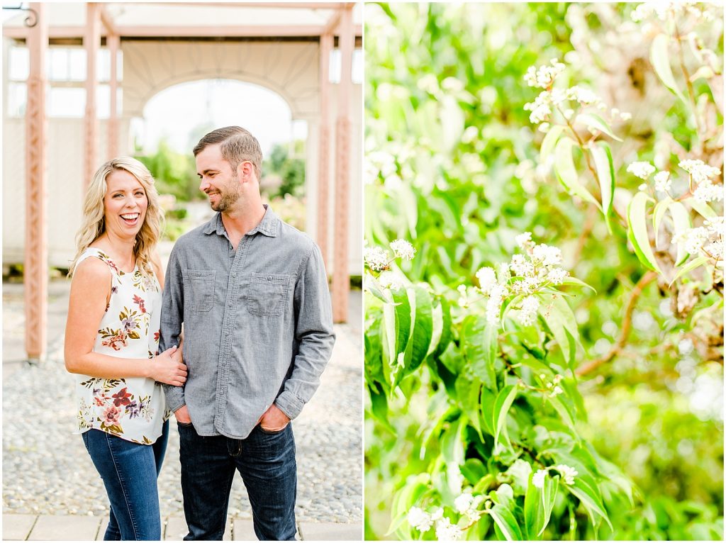 whistling gardens engagement session fiance couple