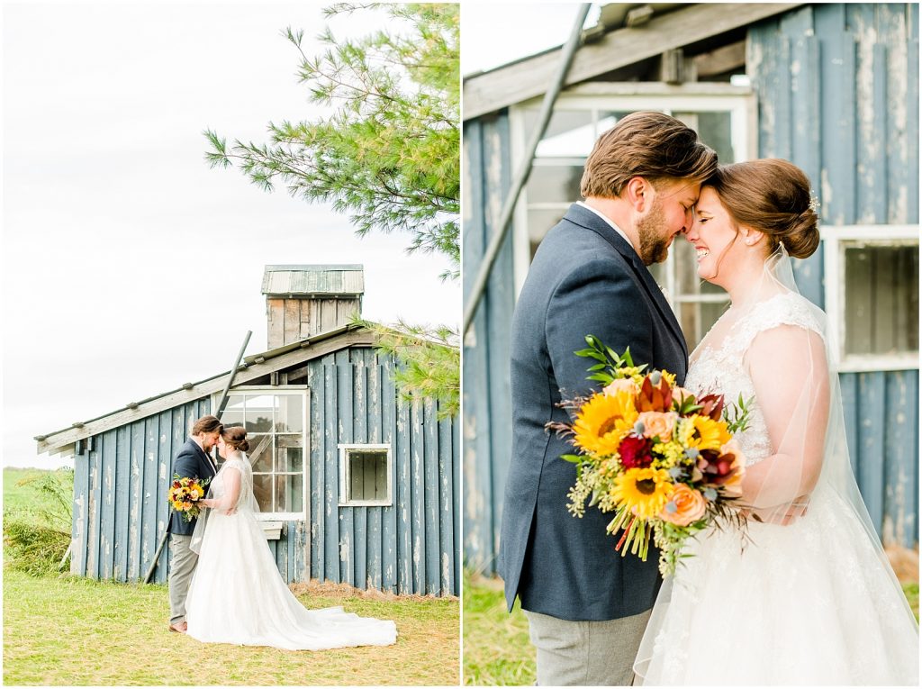 St. Mary's Countryside Wedding bride and groom in countryside