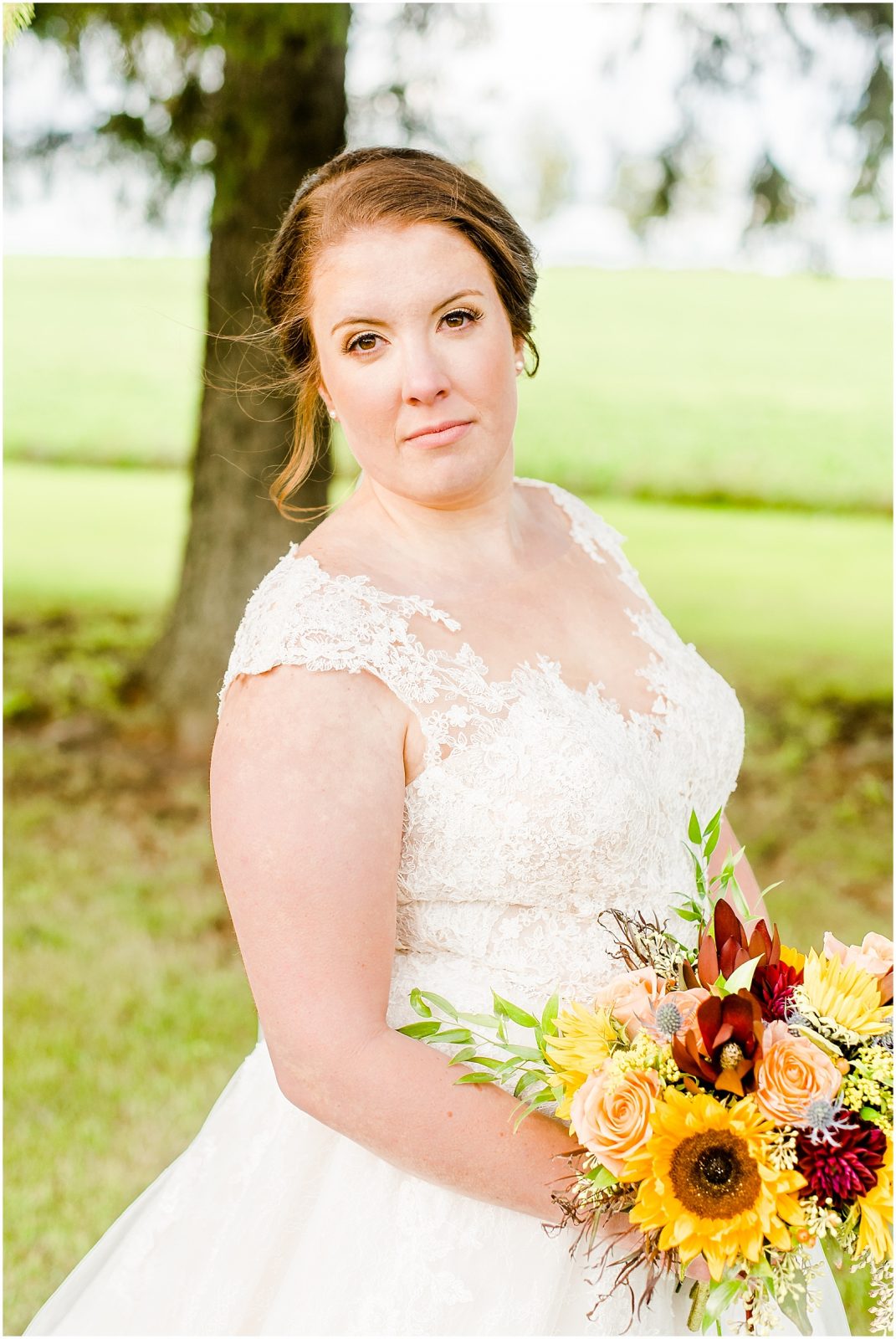 St. Mary's Countryside Wedding bride model shot