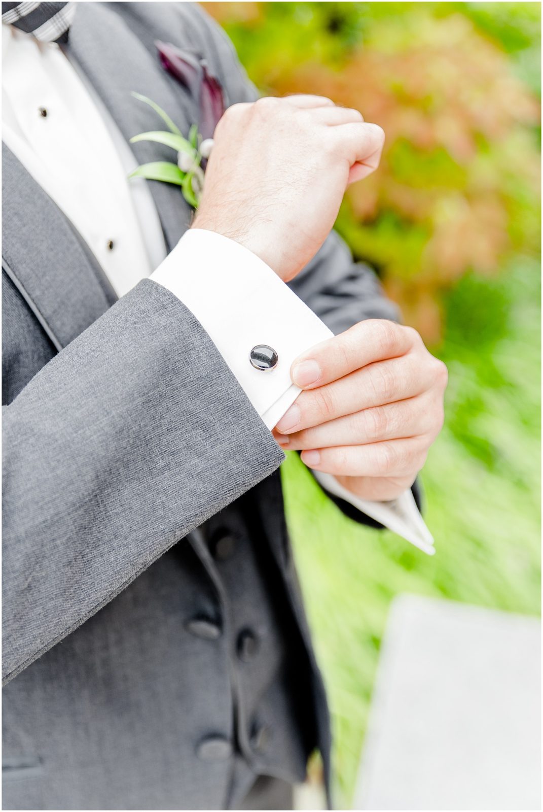 firerock golf course wedding groom cufflinks