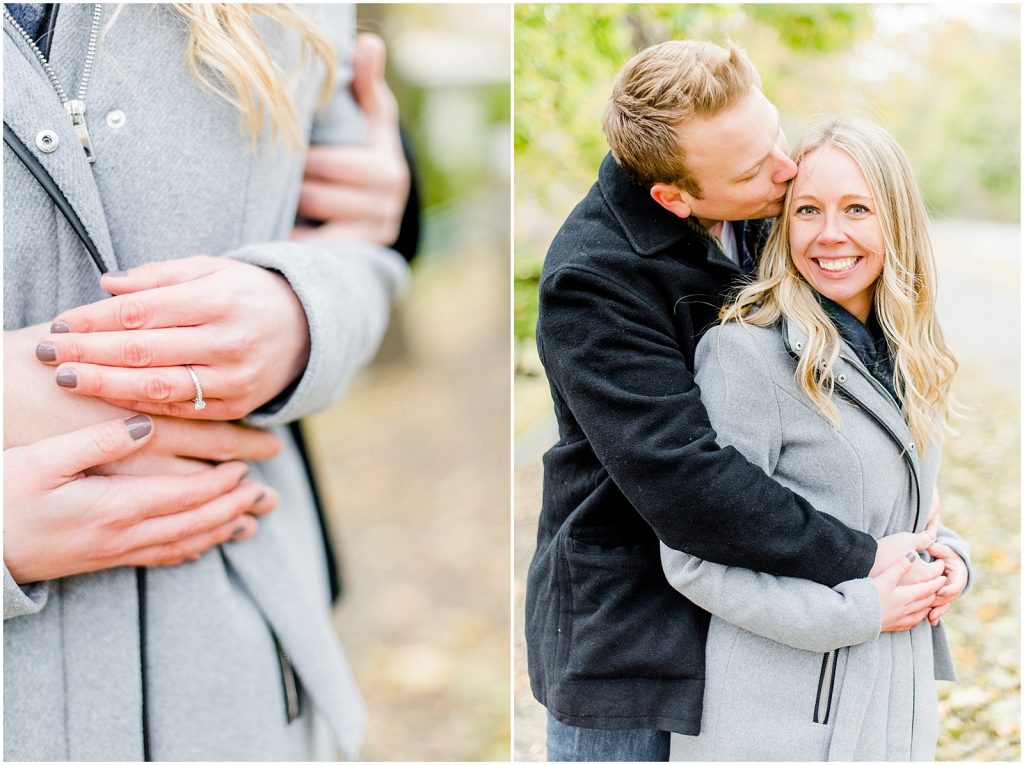 Lorne Park Brantford Engagement Session couple snuggling