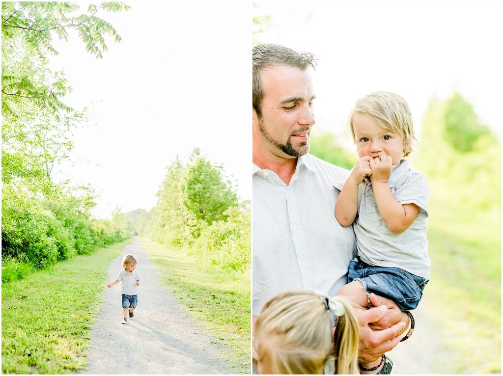 waterford trails family session father son boy running