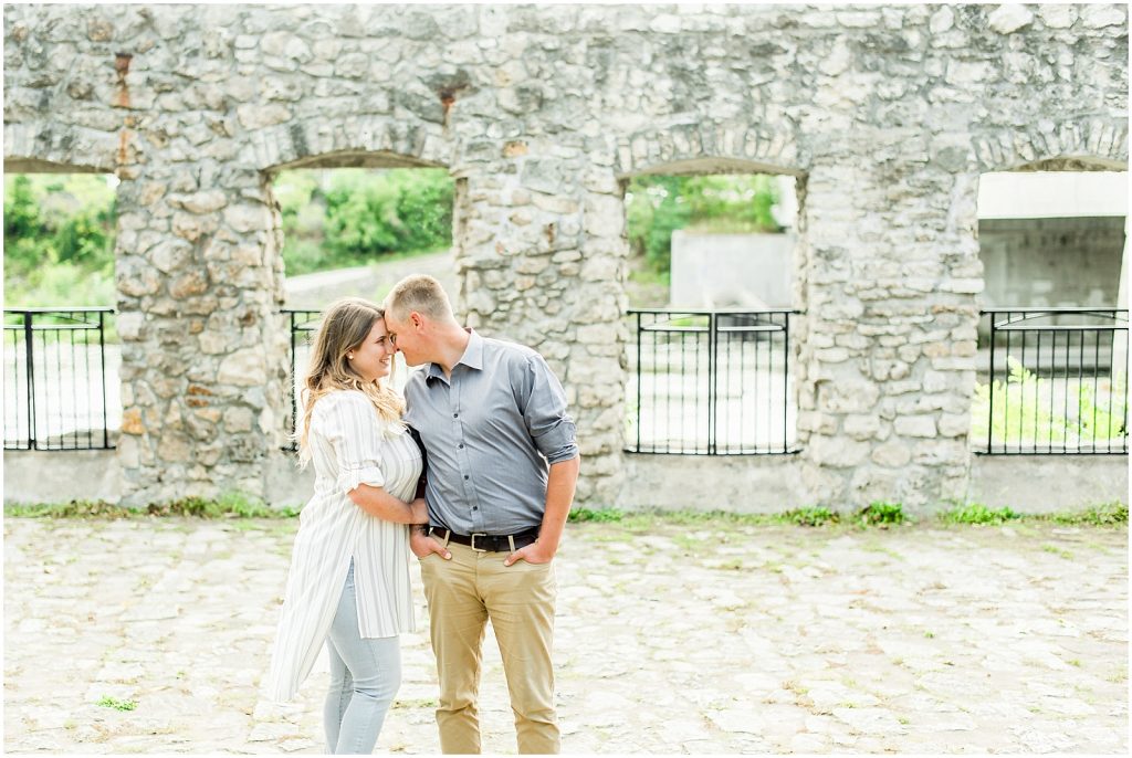 Cambridge Mill Race Park Engagement Session Toronto Wedding Photographer Couple Hugging