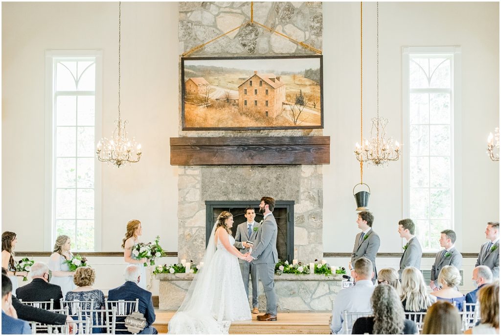 A Sunny Autumn Ancaster Mill Wedding Bride & Groom