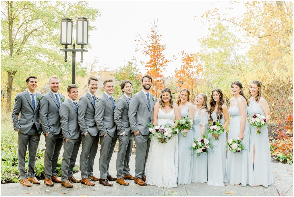 A Sunny Autumn Ancaster Mill Wedding Wedding Party