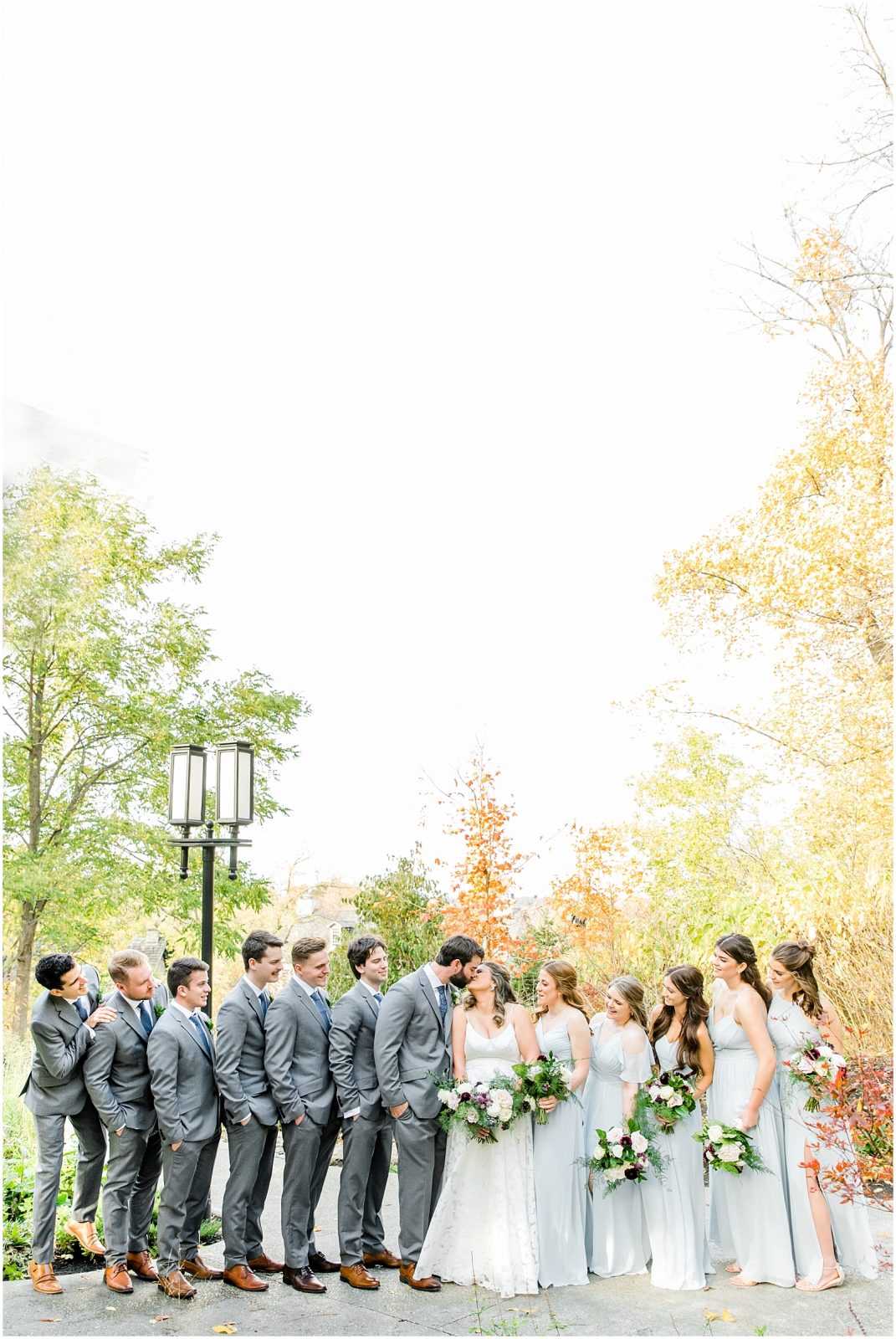 A Sunny Autumn Ancaster Mill Wedding Wedding Party