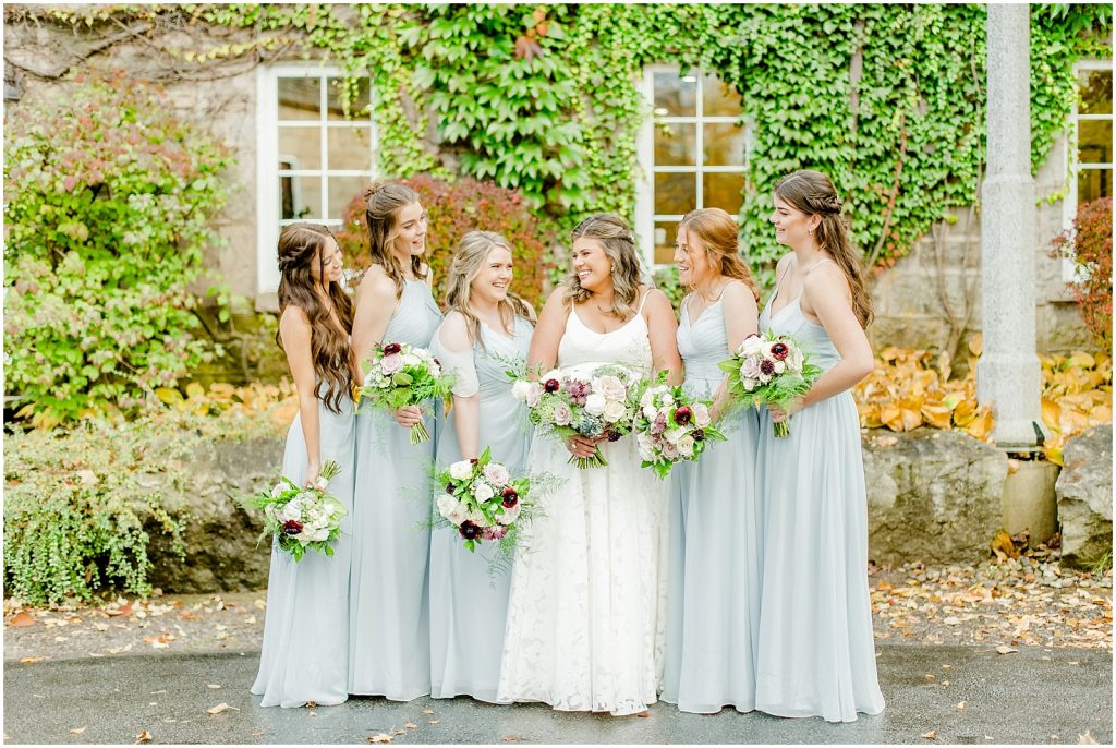 A Sunny Autumn Ancaster Mill Wedding Wedding Party