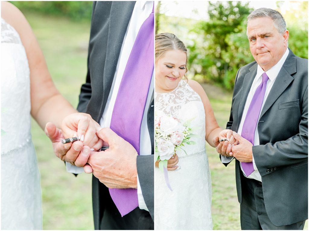 Father and Bride at Wedding