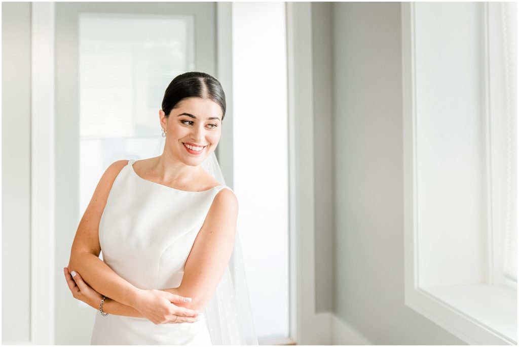 Burnaby Vancouver Wedding Bride laughing in her bedroom