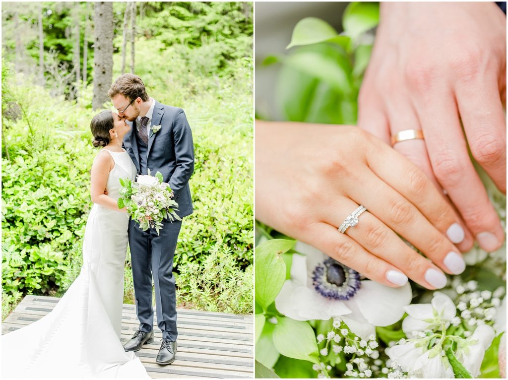 Burnaby Vancouver Wedding Bride and Groom at Camosun Bog