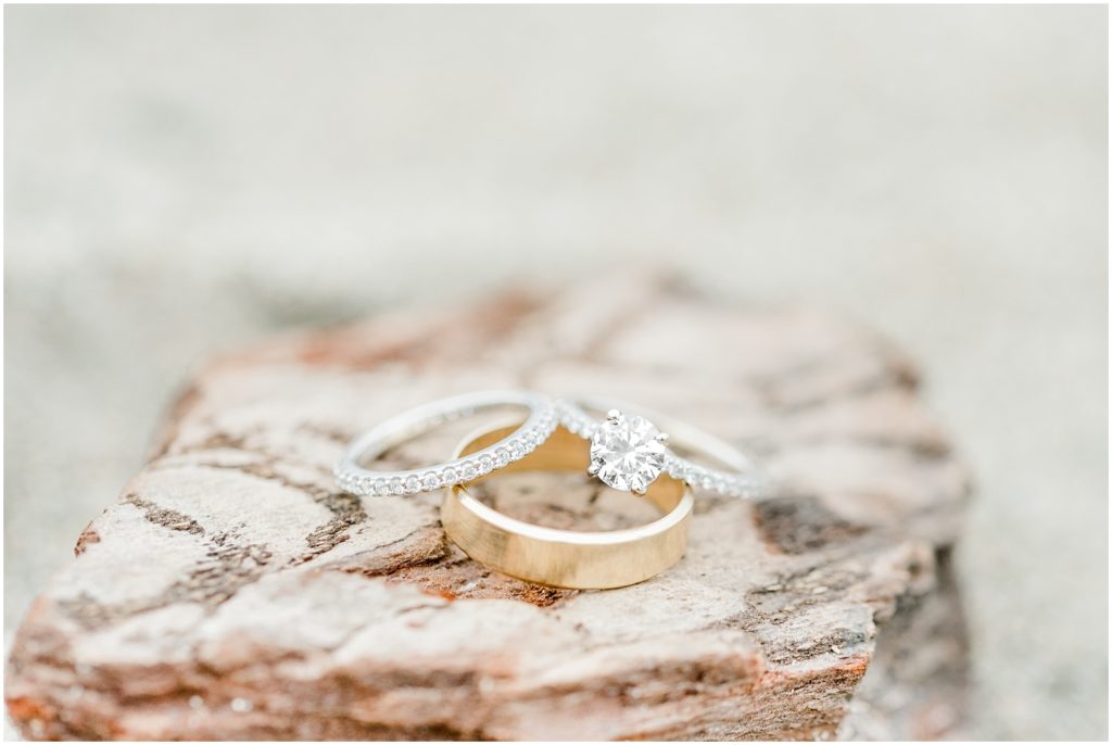 Burnaby Vancouver Wedding Ring detail photo on the beach