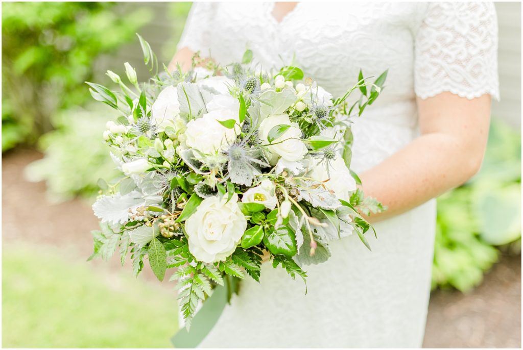 Princeton backyard wedding bride's bouquet