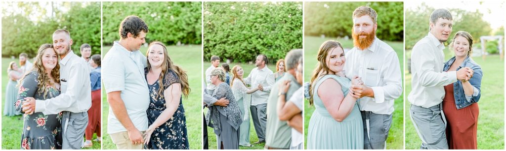 Princeton backyard wedding guests join the dance floor