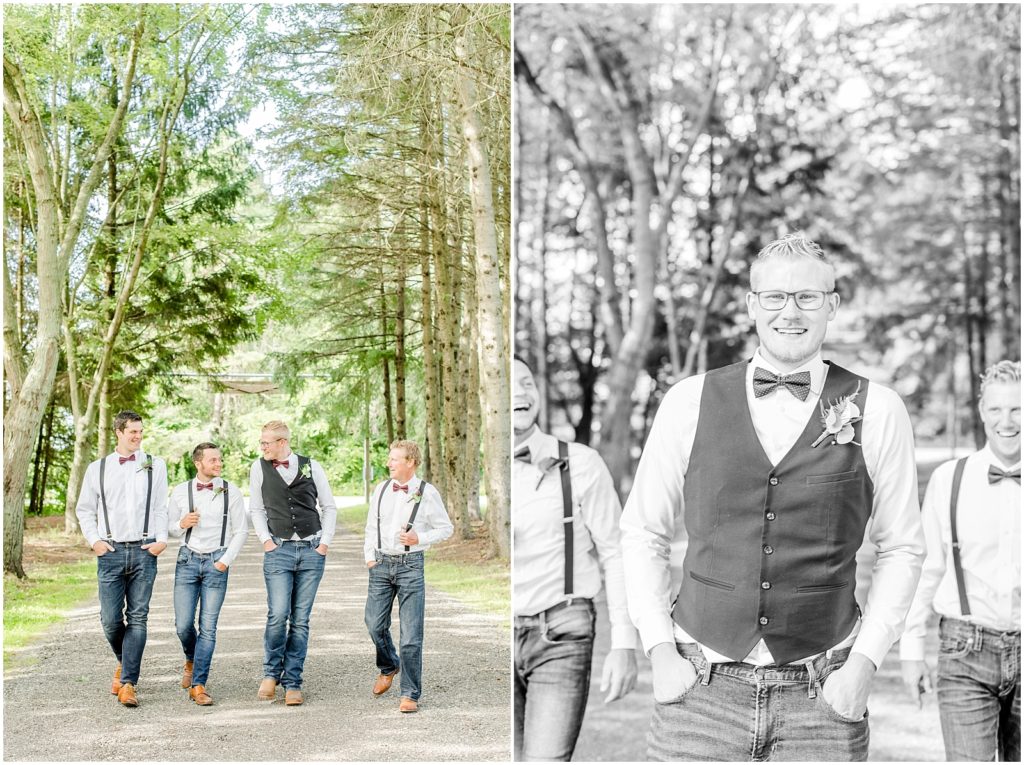 Harley Brant County horse farm wedding bridal party portraits