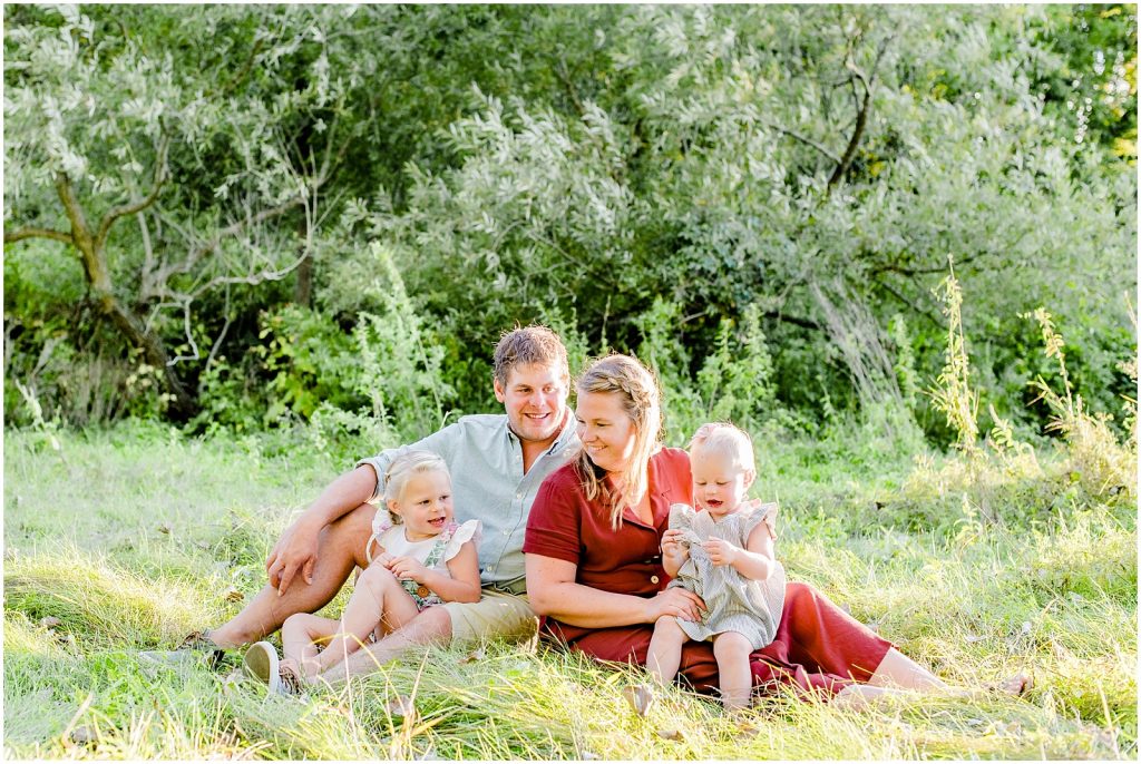 grand river bank brant conservation brantford family session sitting in grass