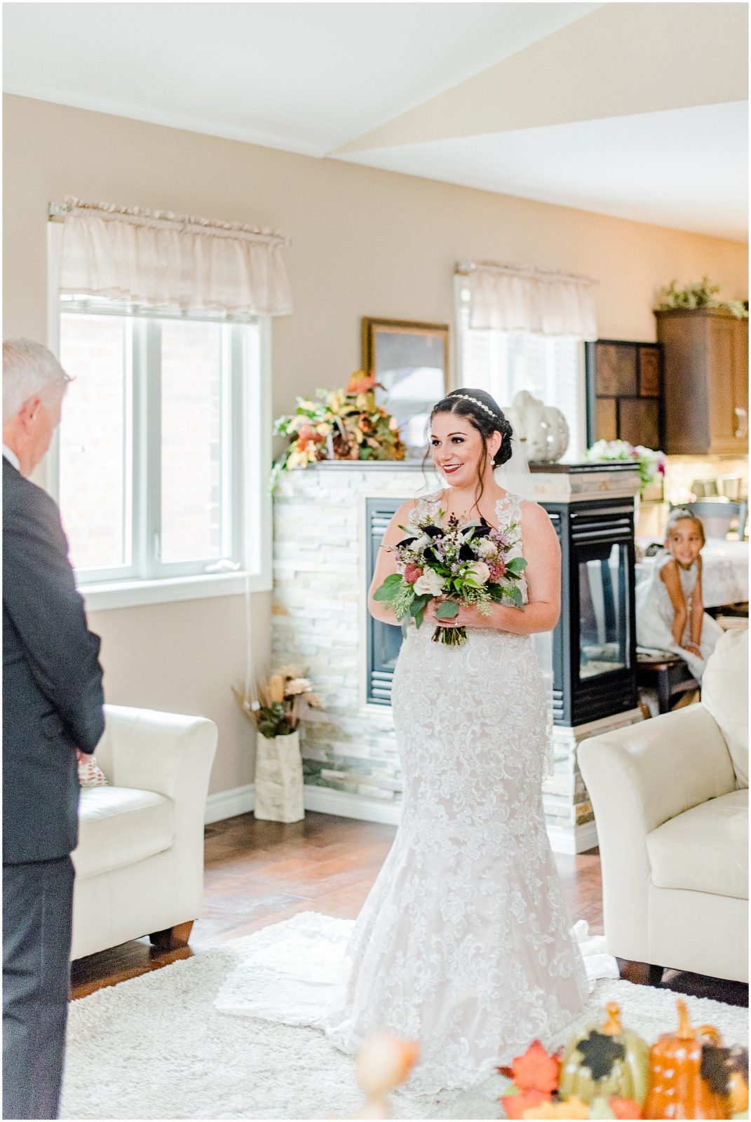 firerock golf course wedding bride and father