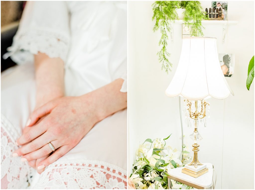 primp and proper salon vancouver wedding detail hands in lap