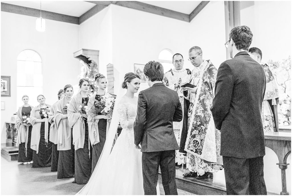 burnaby vancouver wedding bride and groom say vows