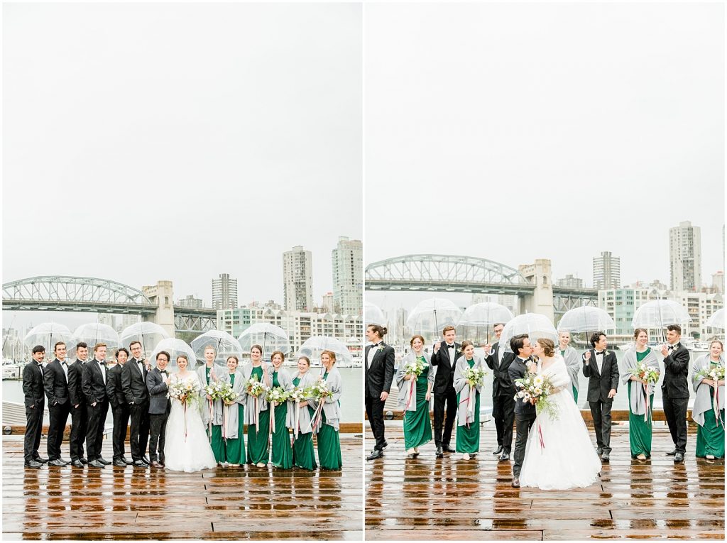 burnaby vancouver wedding bridal party at Granville Island